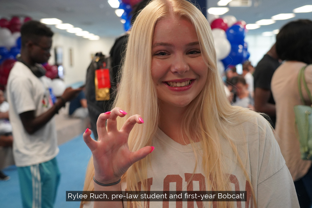 Rylee Ruch, pre-law student and first-year Bobcat