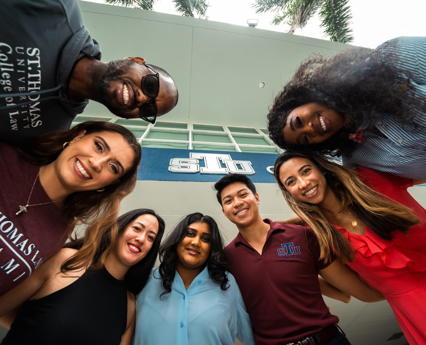 Group of STU College of Law students smiling