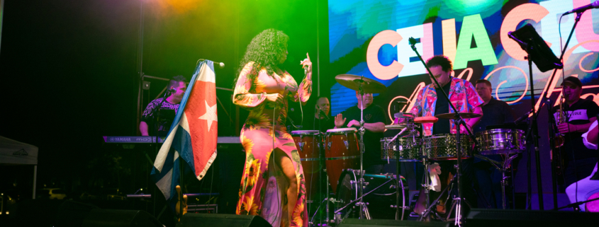 Celia Cruz All-Stars on stage during Havana Nights