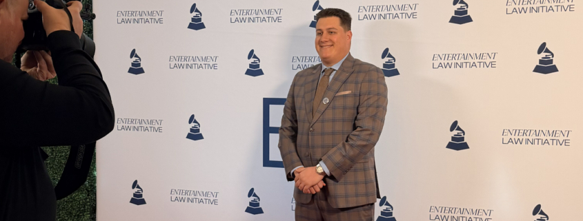 Justin Fisher being photographed