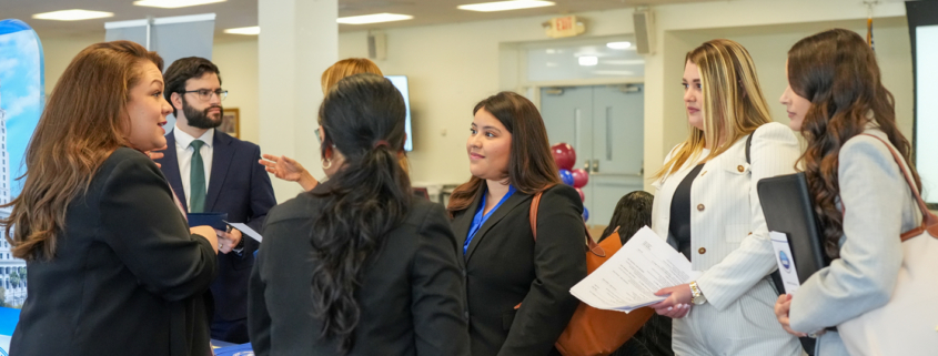 STU Law students attending Career Fair